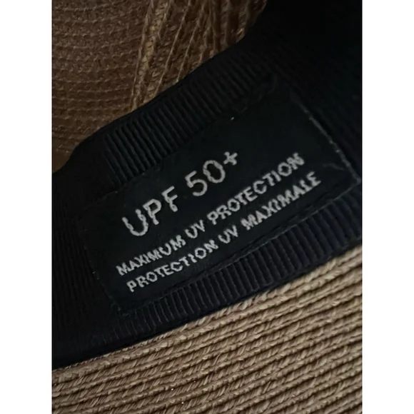 NWT Eric Javits Daphne Fedora Hat One Size Natural/Black - Picture 11 of 11